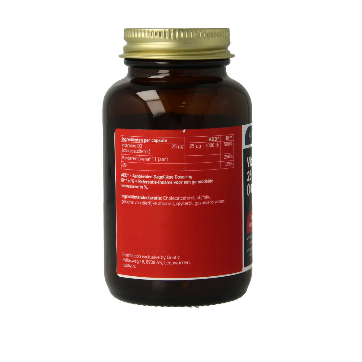 All Natural Vitamine D3 25mcg 120.00 Capsules