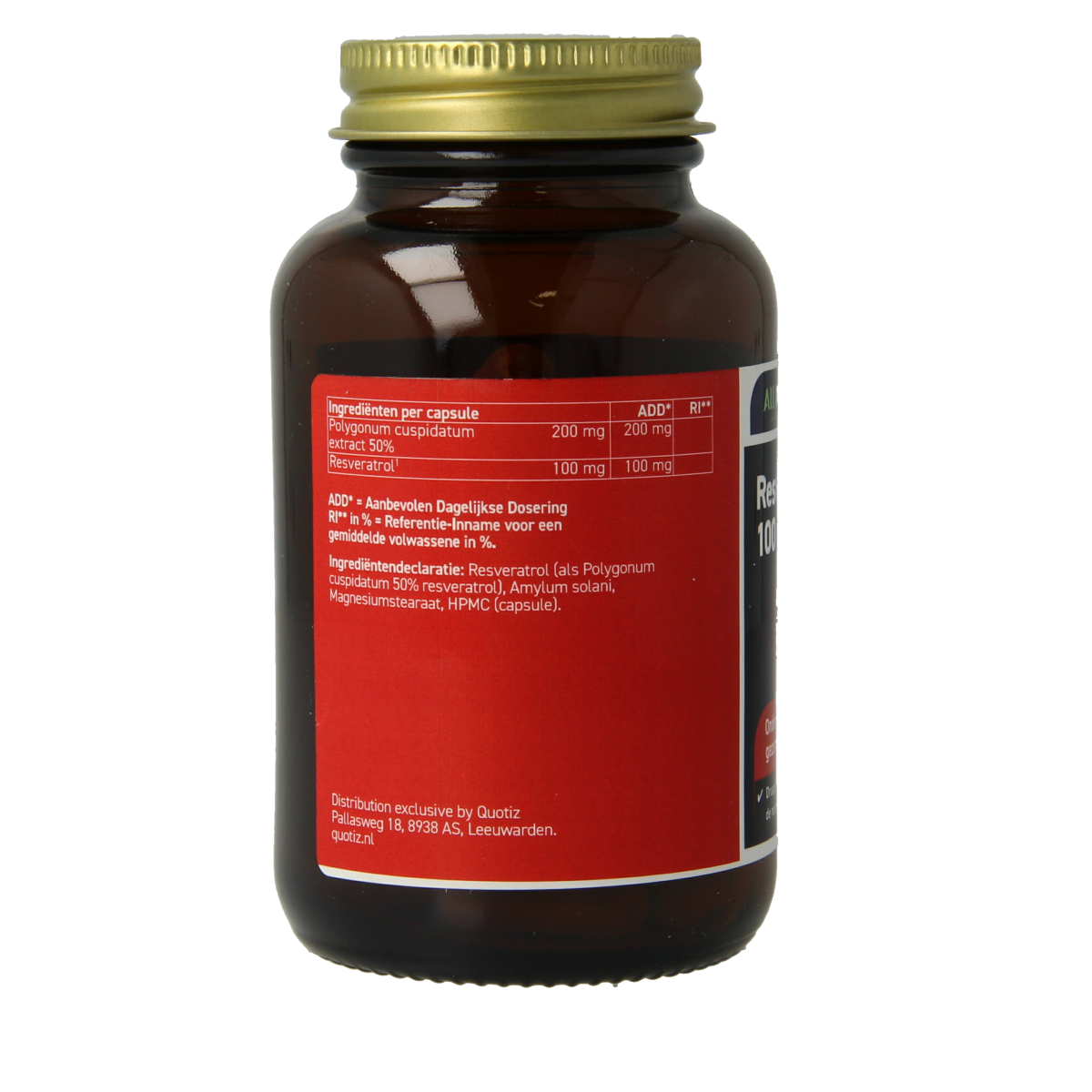 All Natural Resveratrol 100mg 60.00 Capsules