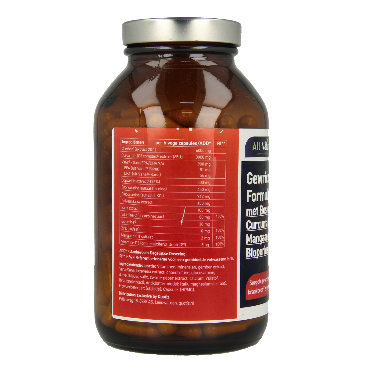 All Natural Gewrichten formule 228.00 Capsules