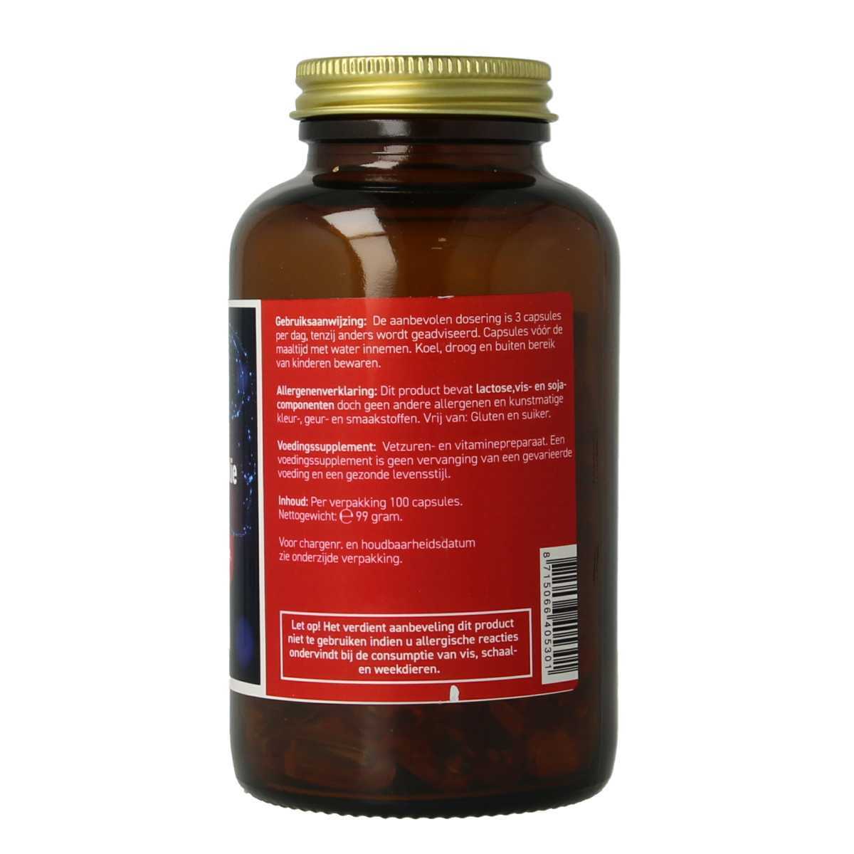 All Natural Omega 3 3000mg zuivere visolie 100.00 Capsules