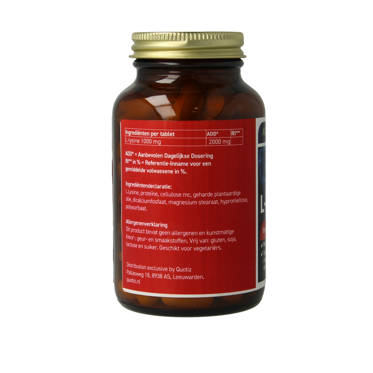 All Natural L-Lysine 2000mg 100.00 Tabletten
