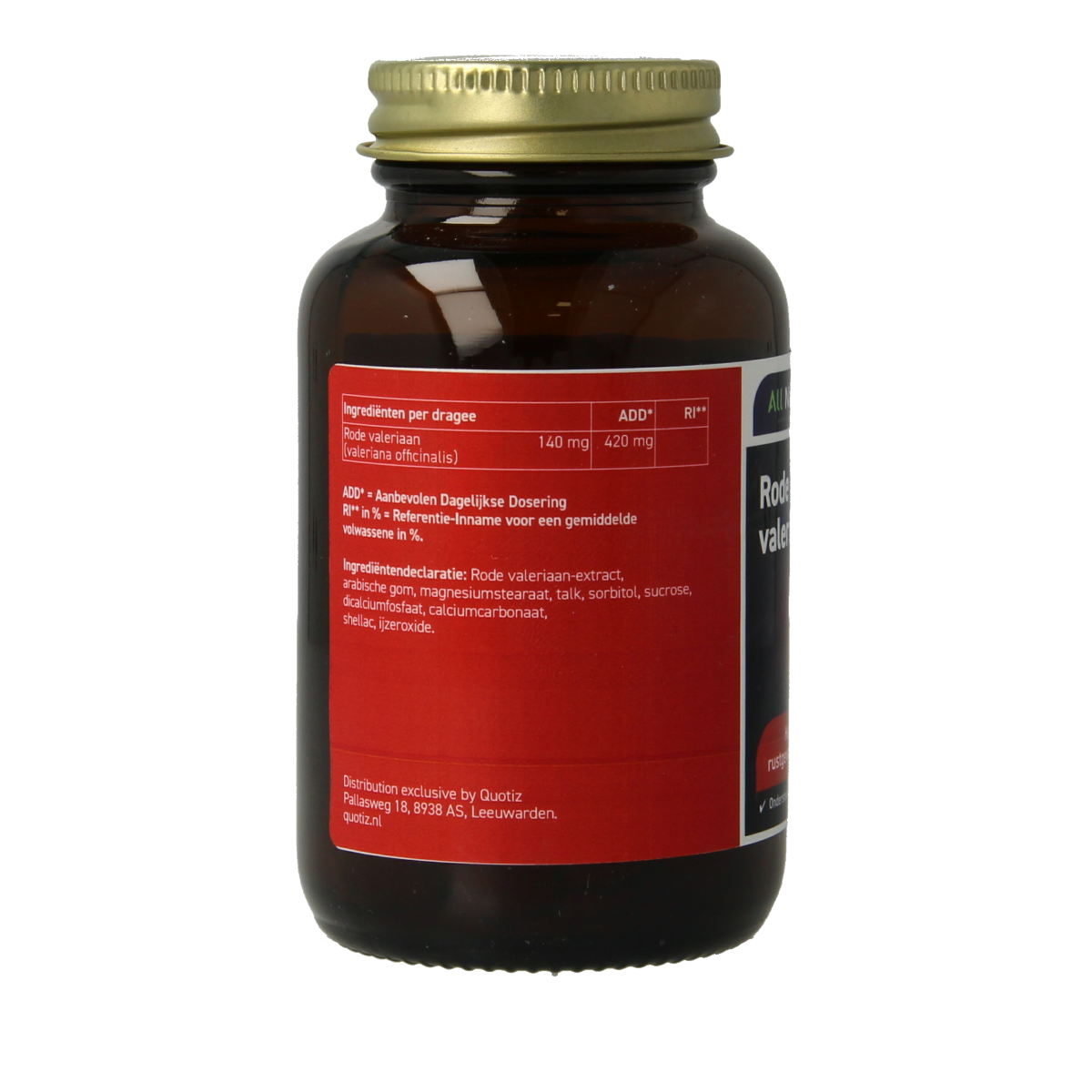All Natural Rode valeriaan  100.00 Dragees