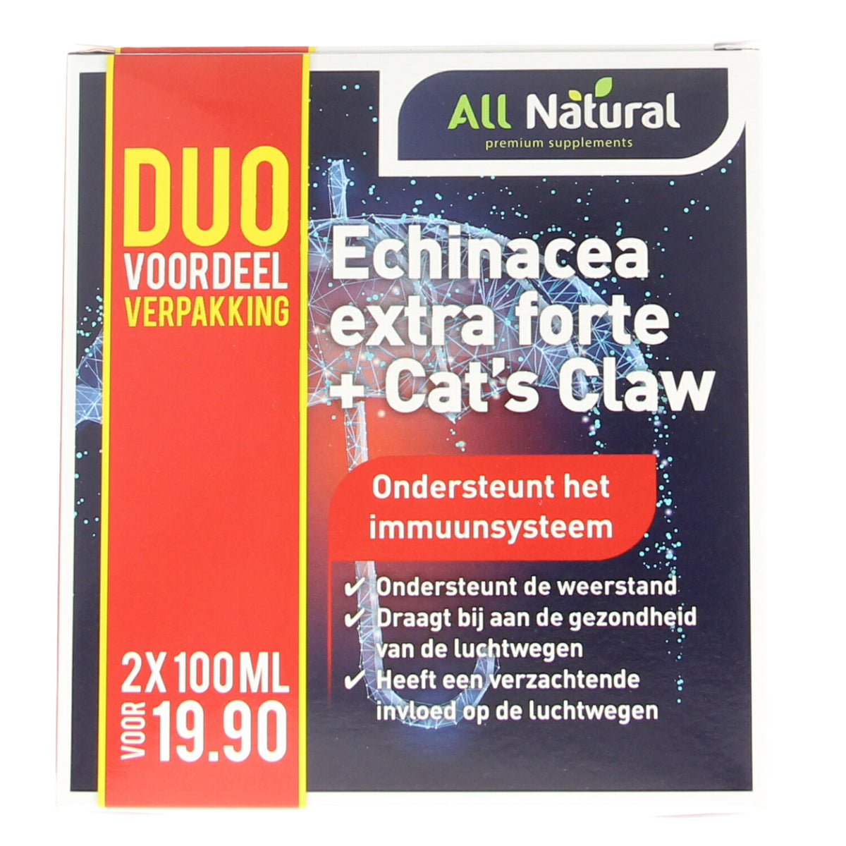 All Natural Echinacea extra forte + cat's claw 200.00 Milliliter