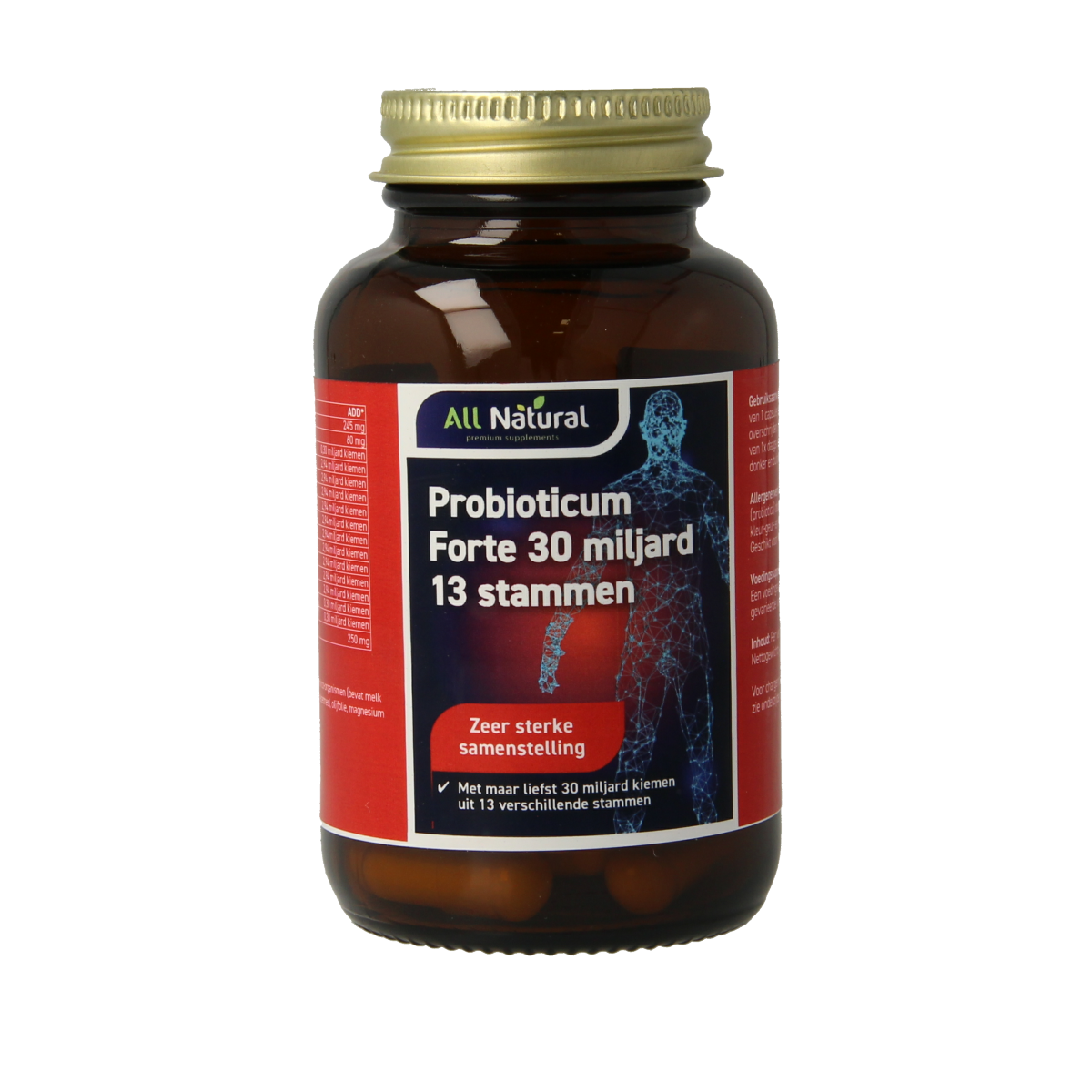 All Natural Pro bioticum forte 30.00 Capsules