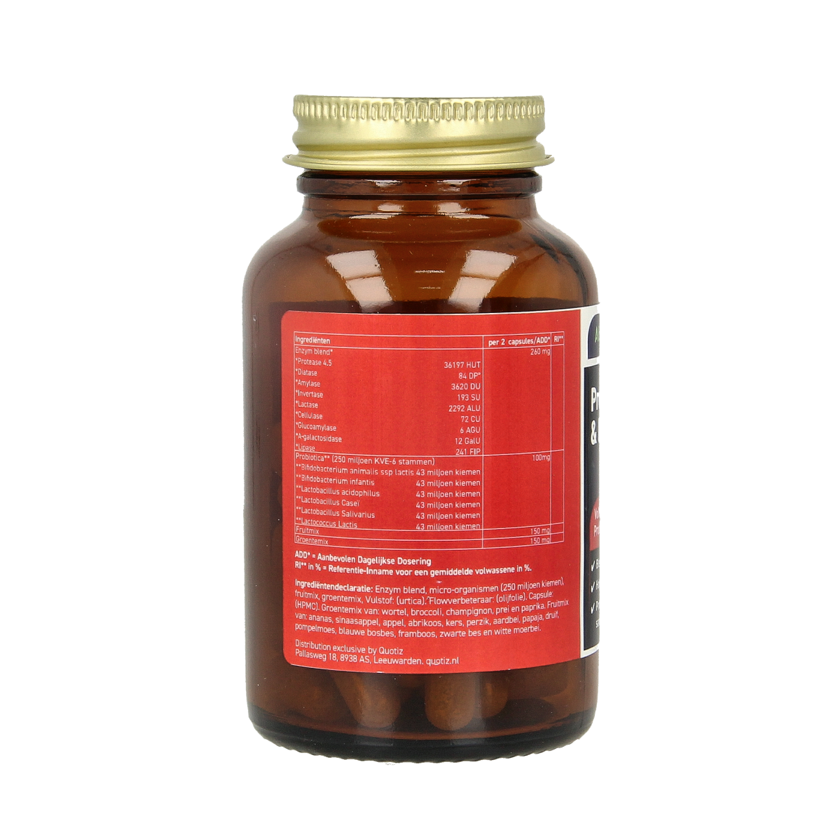 All Natural Probiotica & enzymen 60.00 Vegetarische capsules