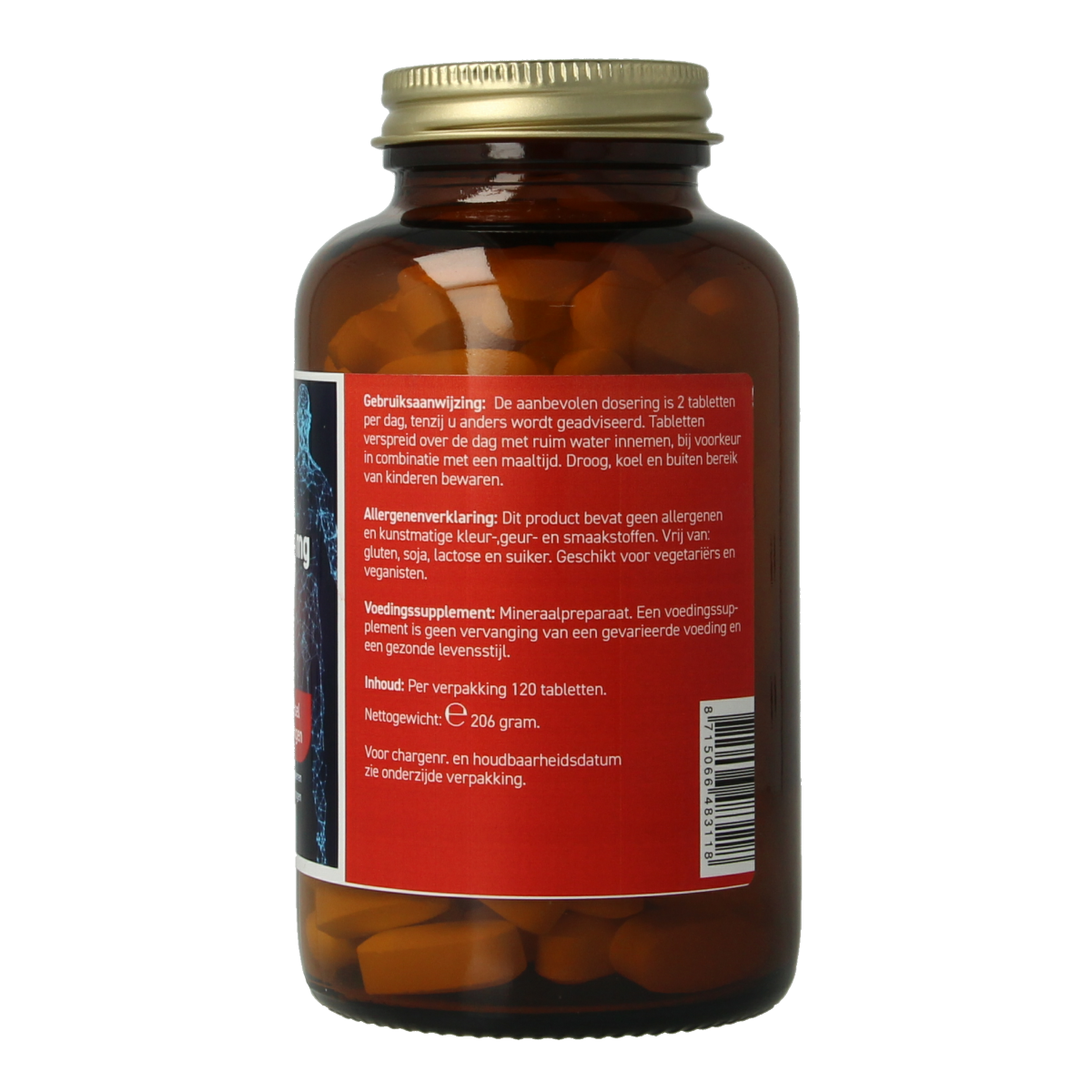 All Natural Magnesium citraat 400mg 120.00 Tabletten