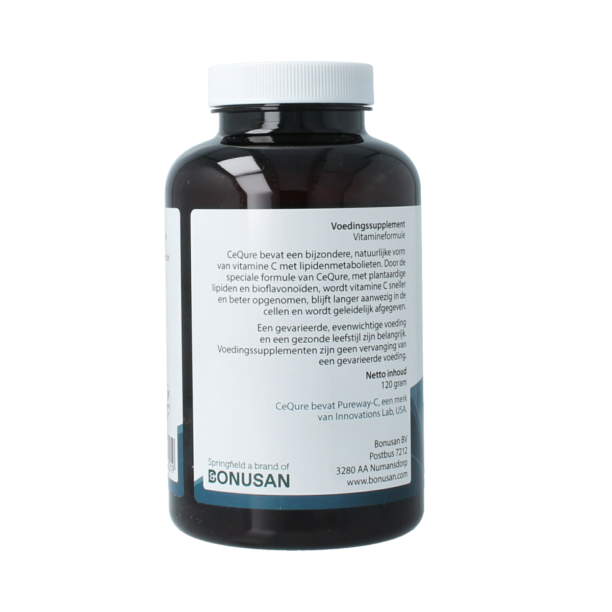 Springfield Cequre 500mg vitamine C 180.00 Vegetarische capsules