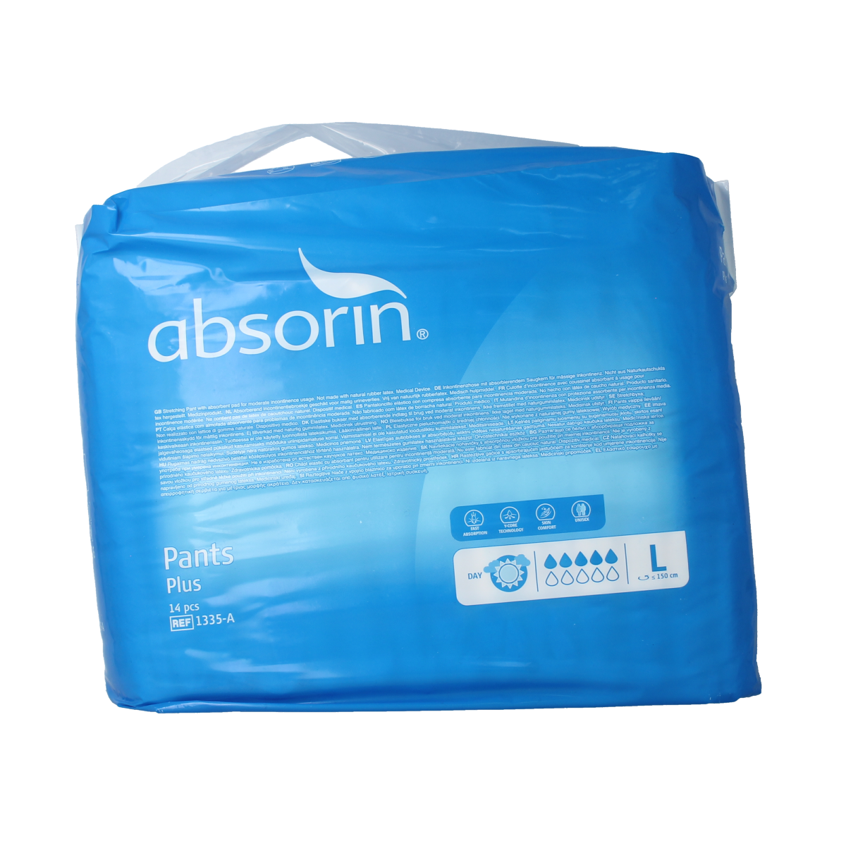 Absorin Pants plus L 14.00 Stuks
