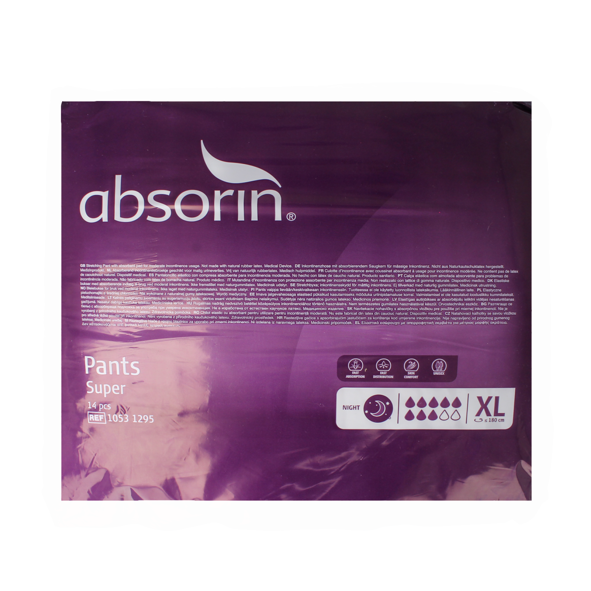 Absorin Comfort pants super XL 14.00 Stuks