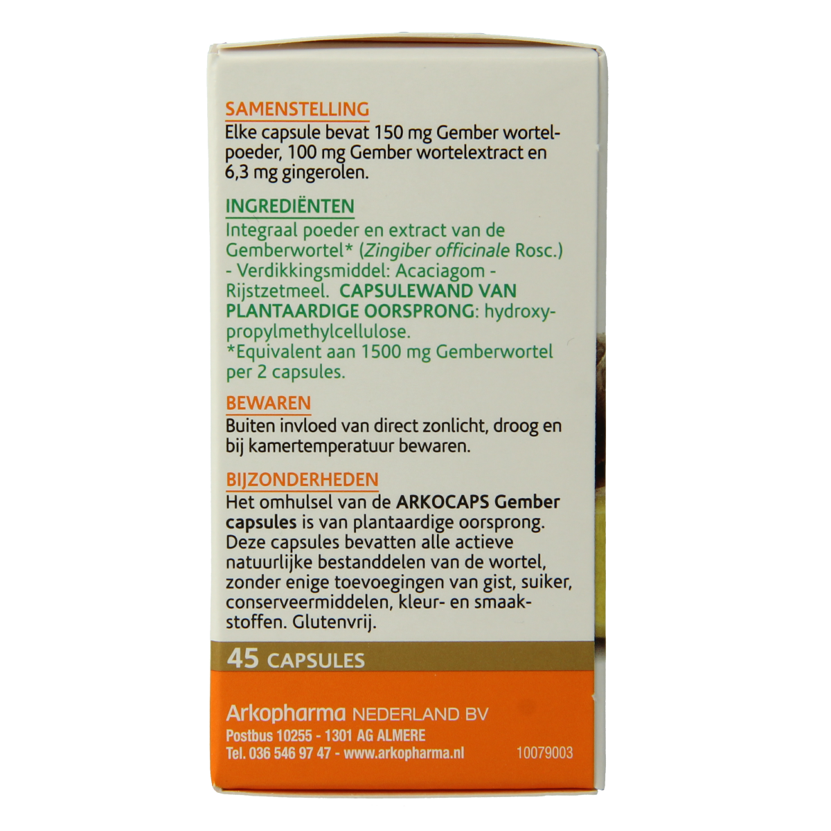 Arkocaps Gember 45.00 Capsules