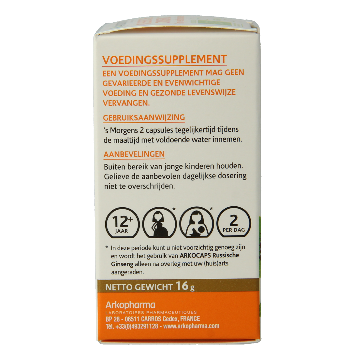 Arkocaps Russische ginseng bio 45.00 Capsules