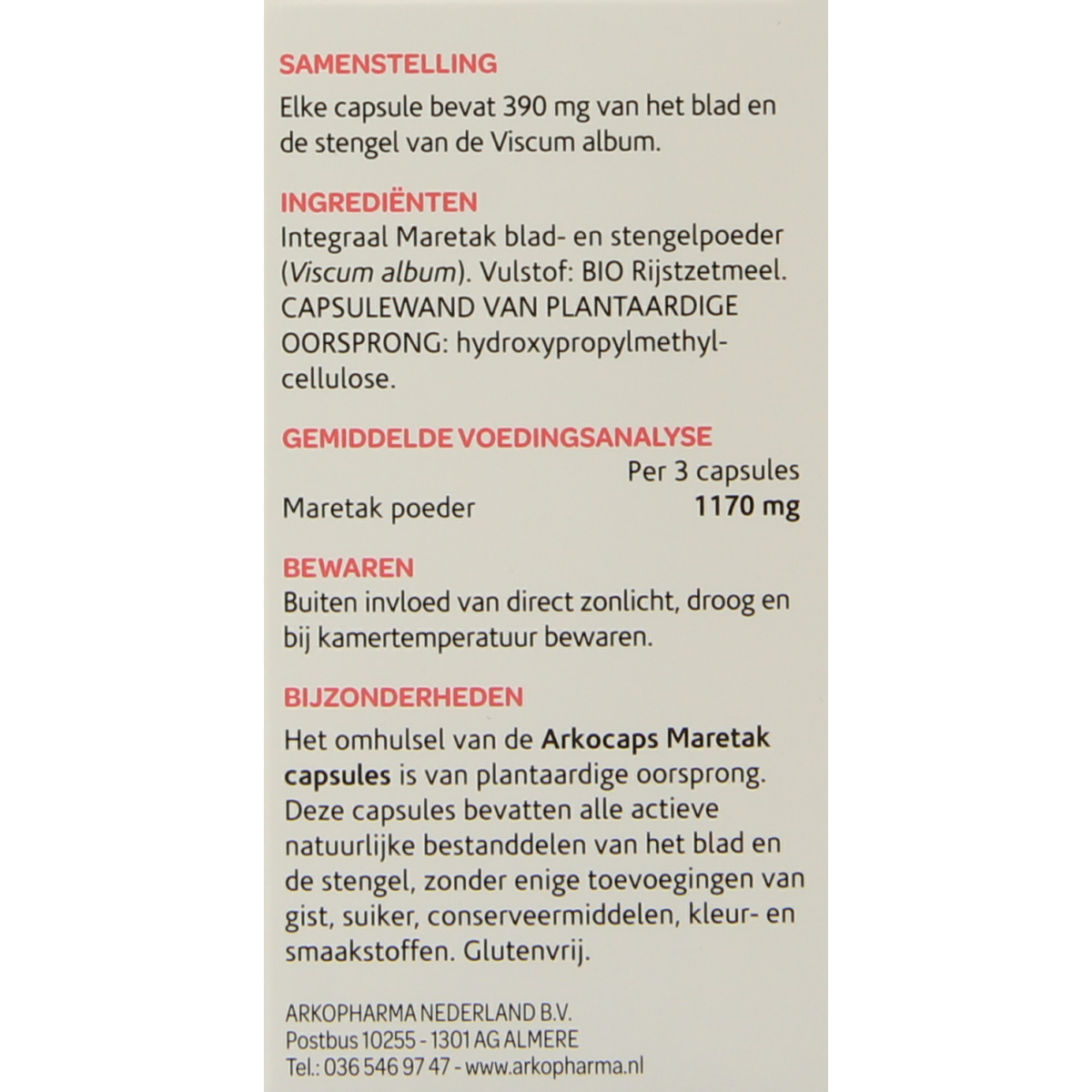 Arkocaps Maretak 45.00 Capsules