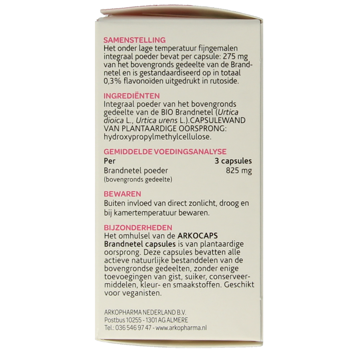 Arkocaps Brandnetel bio 45.00 Capsules