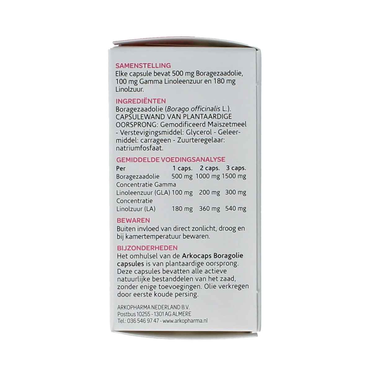 Arkocaps Borage olie 45.00 Capsules