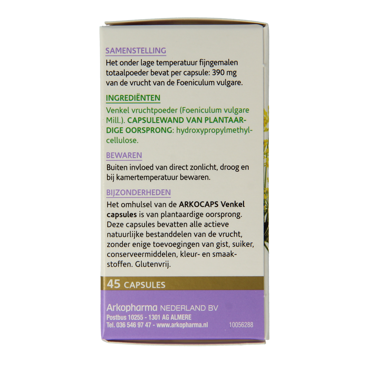 Arkocaps Venkel 45.00 Capsules