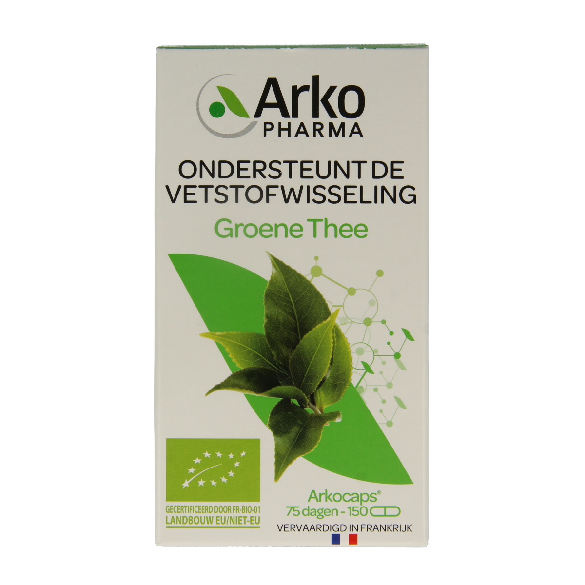 Arkocaps Groene thee bio 150.00 Vegetarische capsules