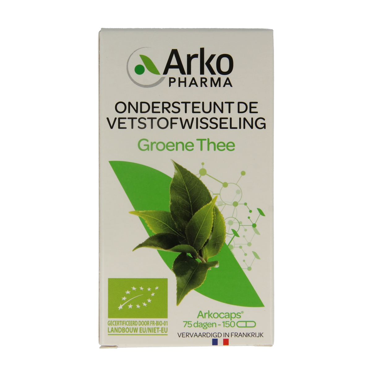 Arkocaps Groene thee bio 150.00 Vegetarische capsules