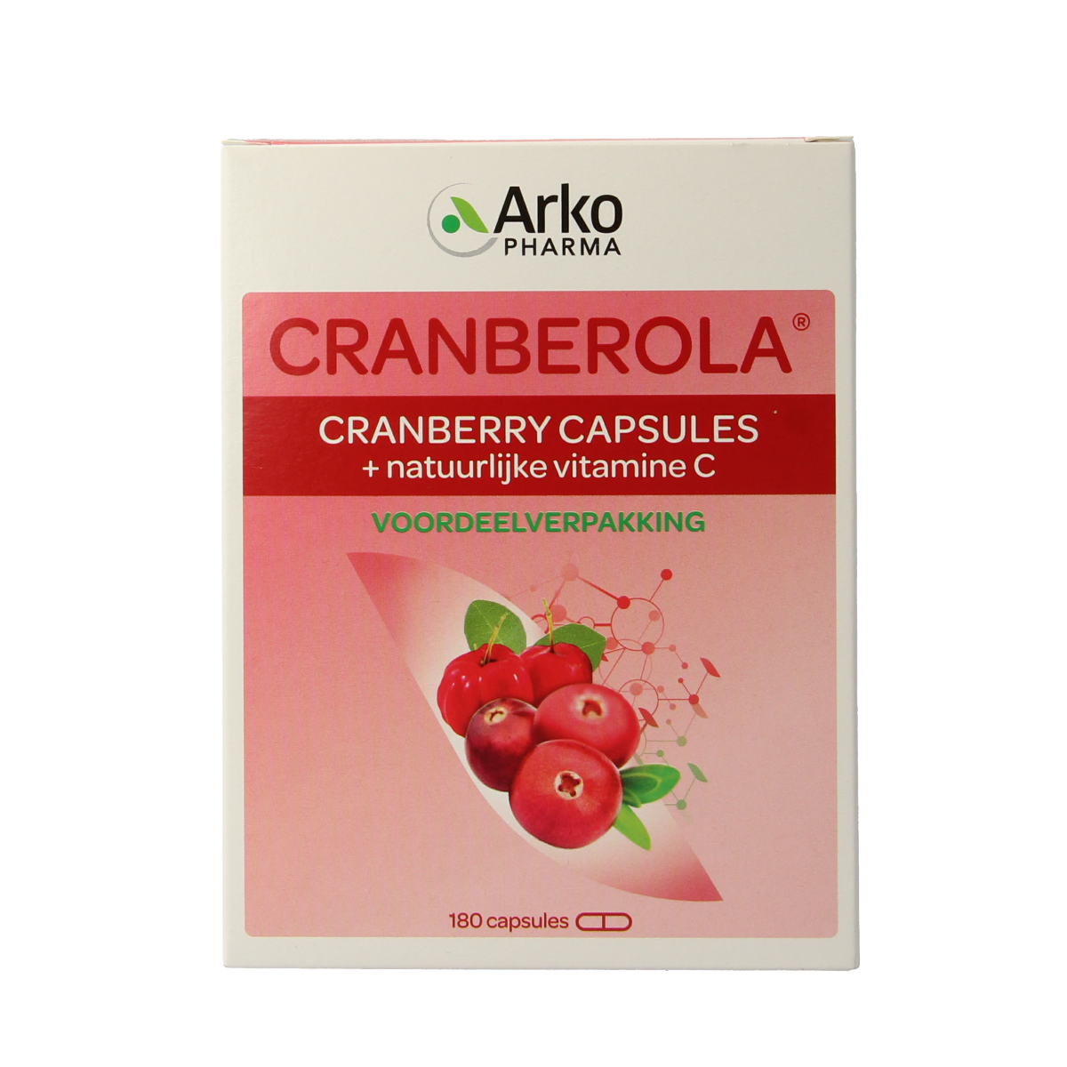 Cranberola Cranberry capsules 180.00 Vegetarische capsules