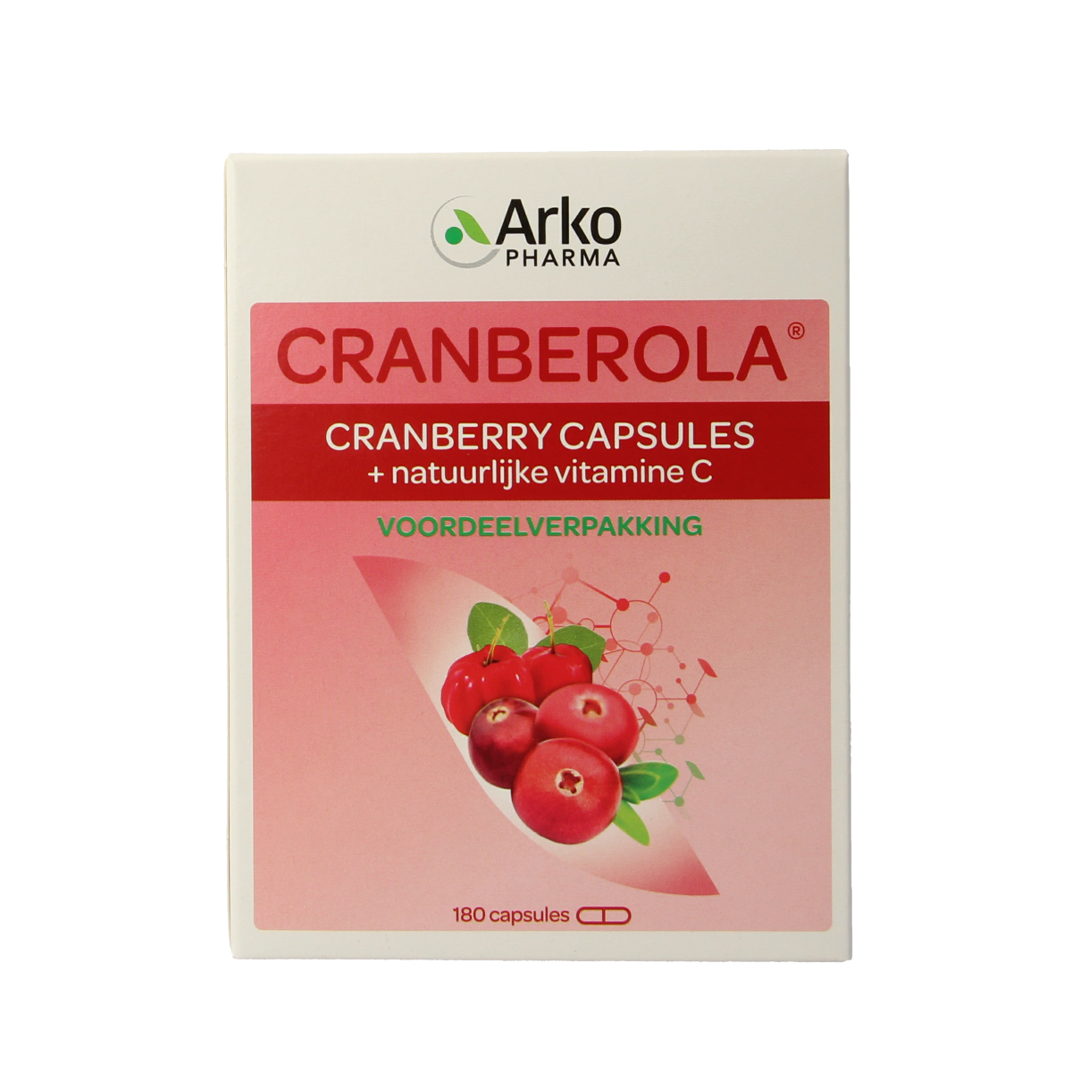 Cranberola Cranberry capsules 180.00 Vegetarische capsules