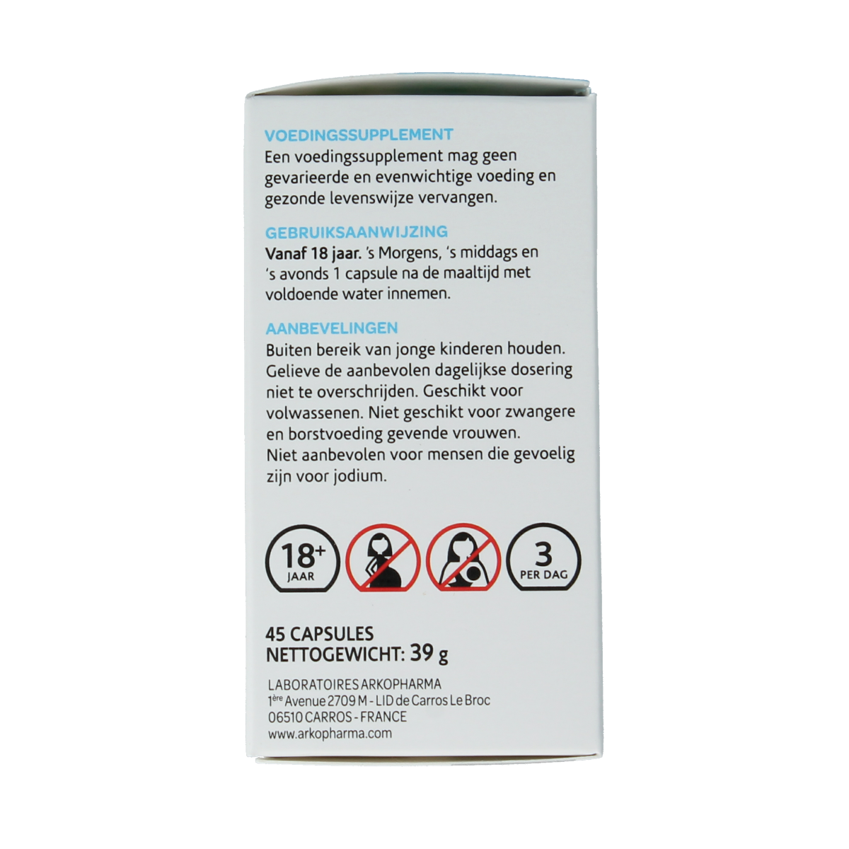 Arkocaps Lithothamnium 45.00 Capsules