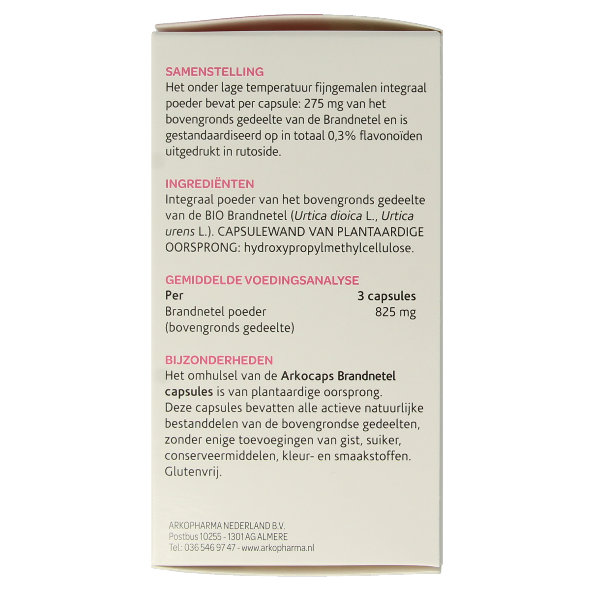 Arkocaps Brandnetel bio 150.00 Vegetarische capsules