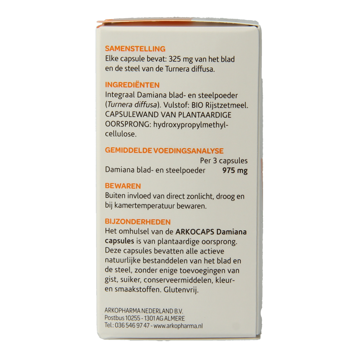 Arkocaps Damiana 45.00 Capsules