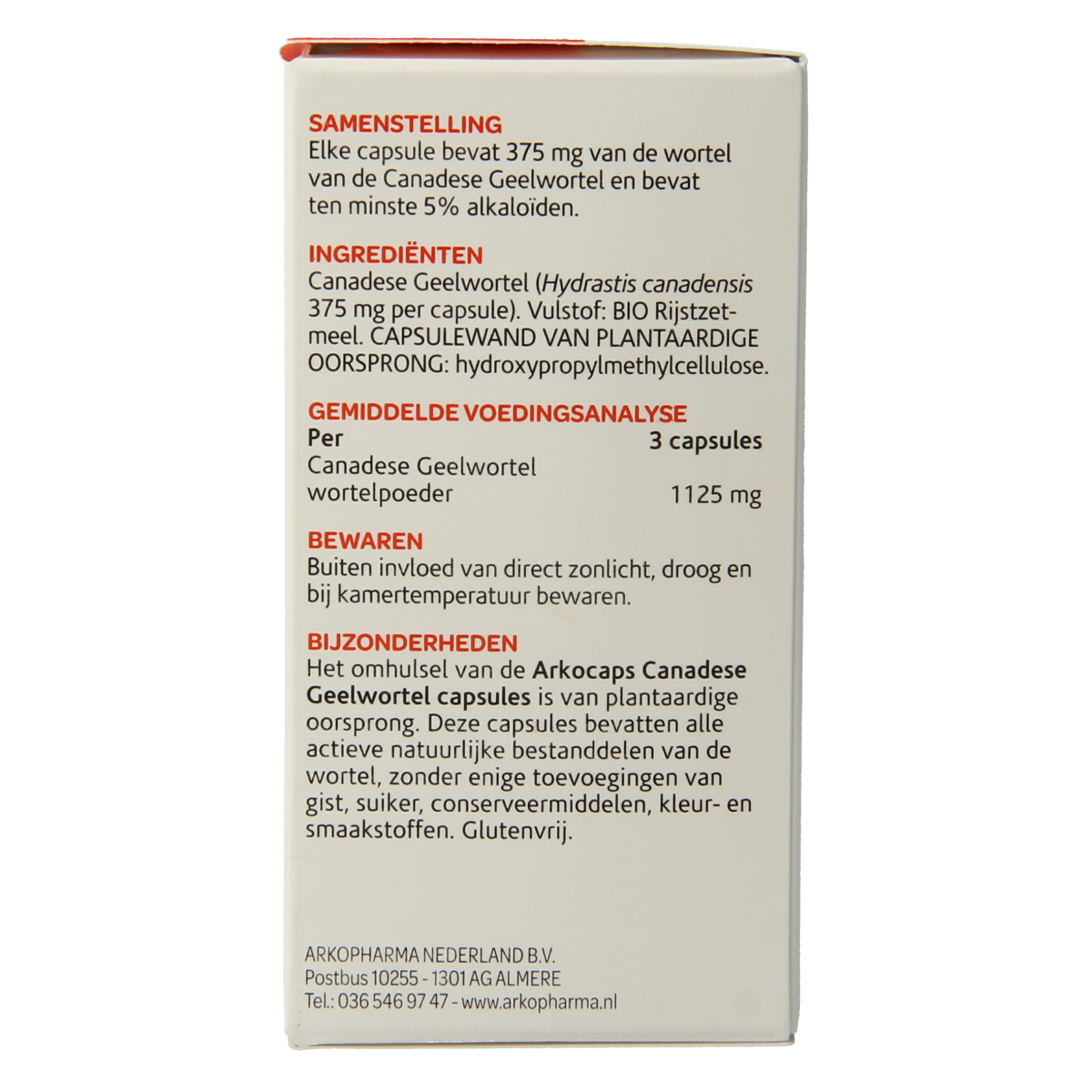 Arkocaps Canadese geelwortel 45.00 Capsules