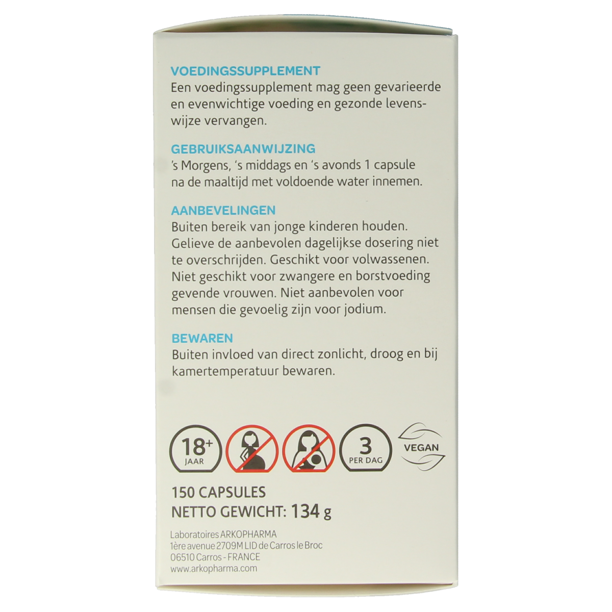 Arkocaps Lithothamnium 150.00 Vegetarische capsules