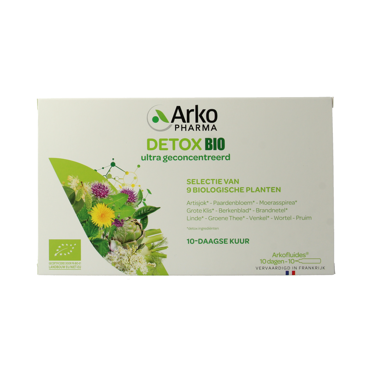Arkofluids Detox drinkampullen 15ml bio 10.00 Ampullen