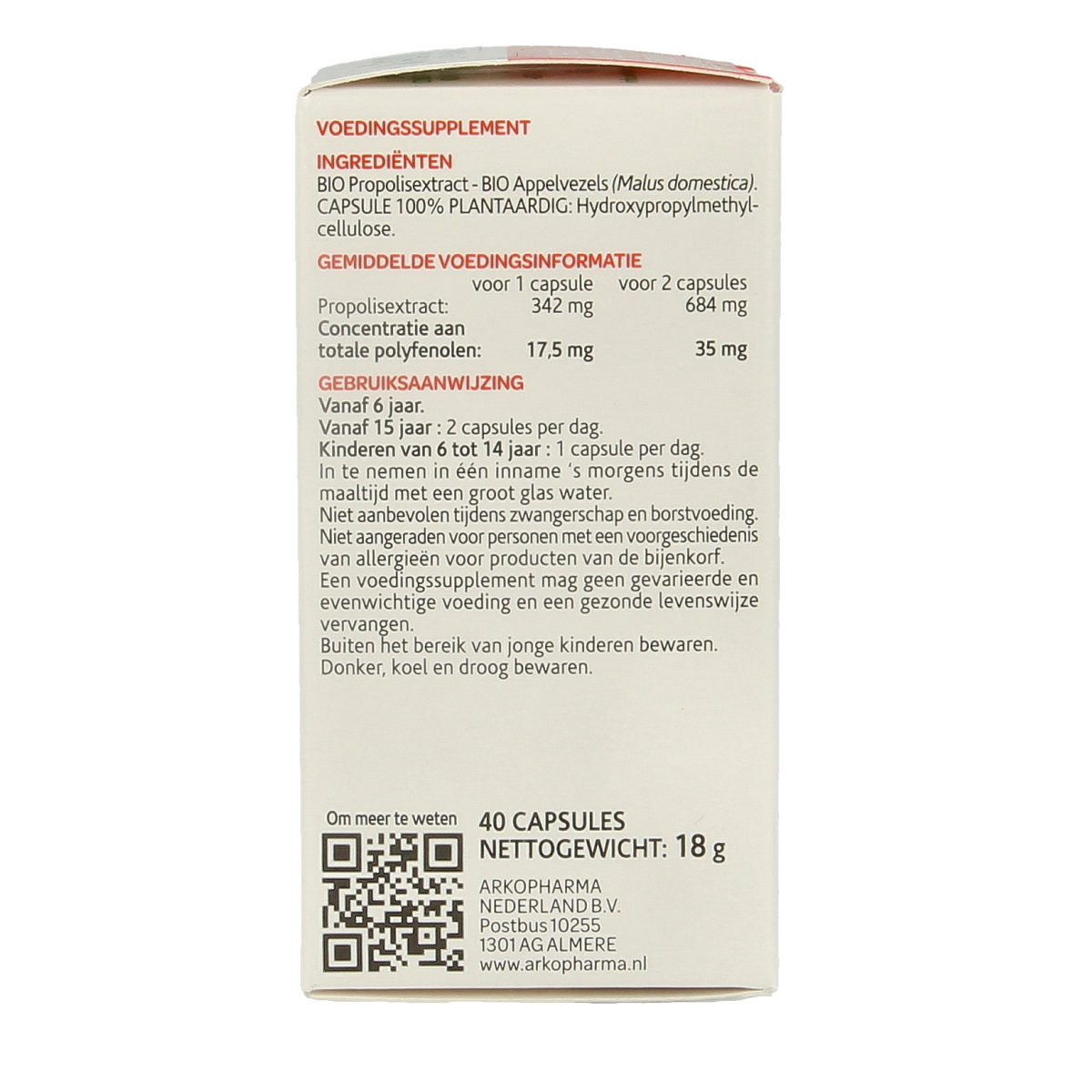 Arkocaps Propolis bio 40.00 Capsules