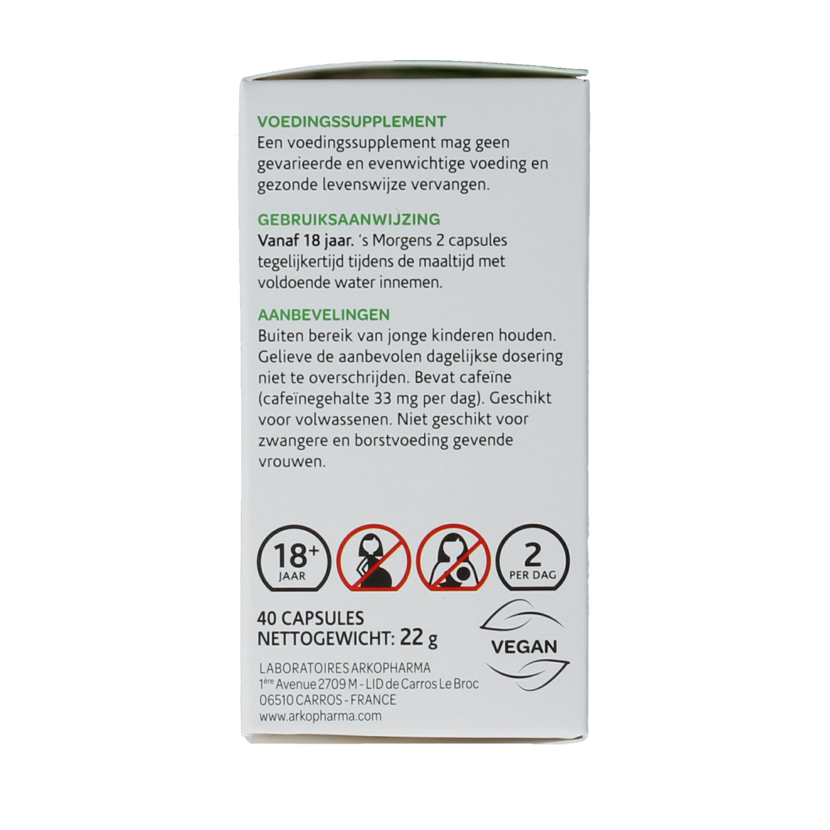 Arkocaps Guarana bio 40.00 Capsules
