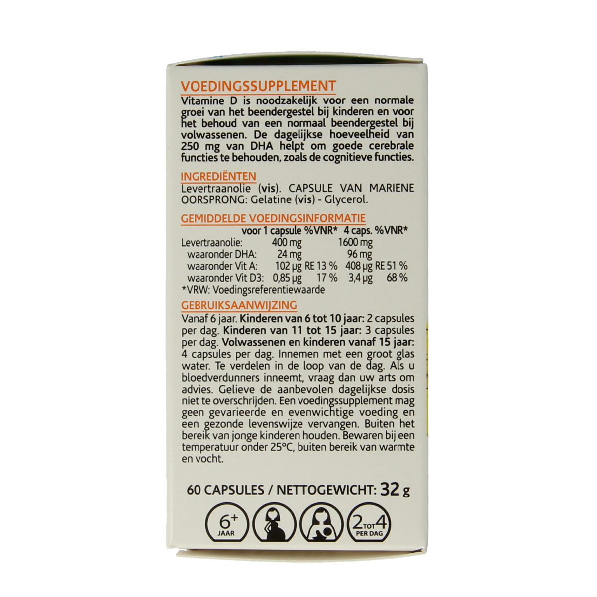 Arkocaps Levertraanolie 60.00 Capsules