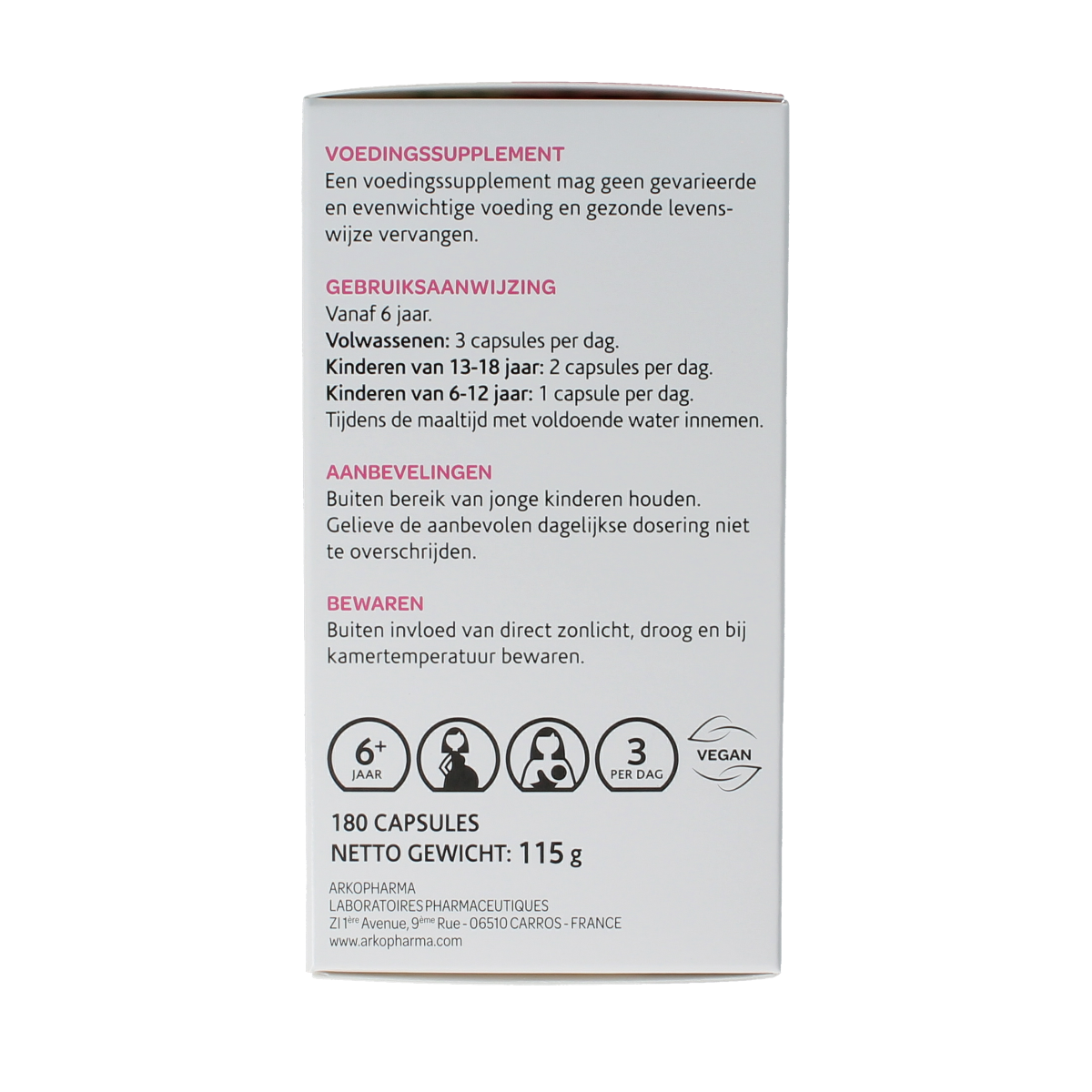 Arkocaps Borage olie  180.00 Capsules