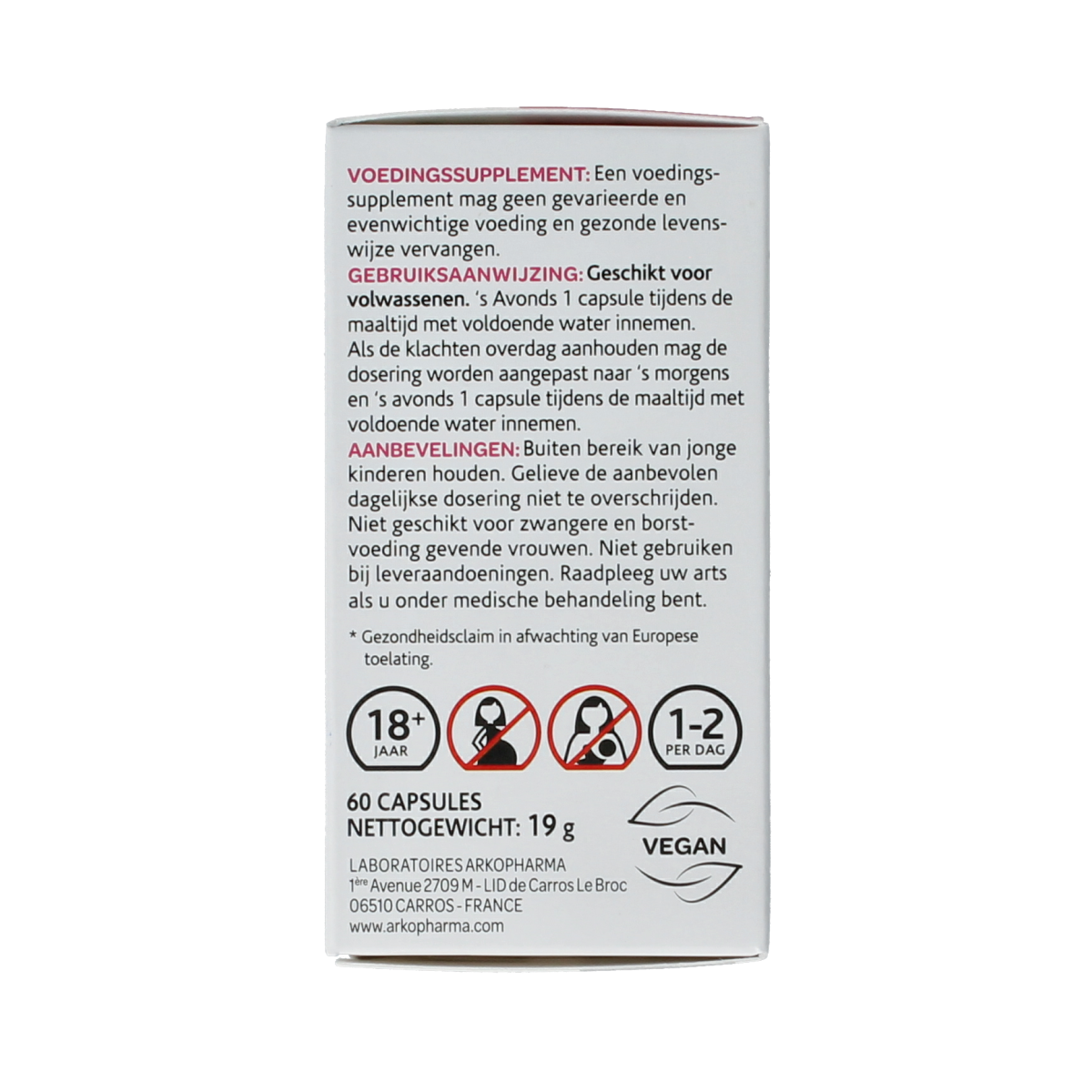 Arkocaps Zilverkaars 60.00 Capsules