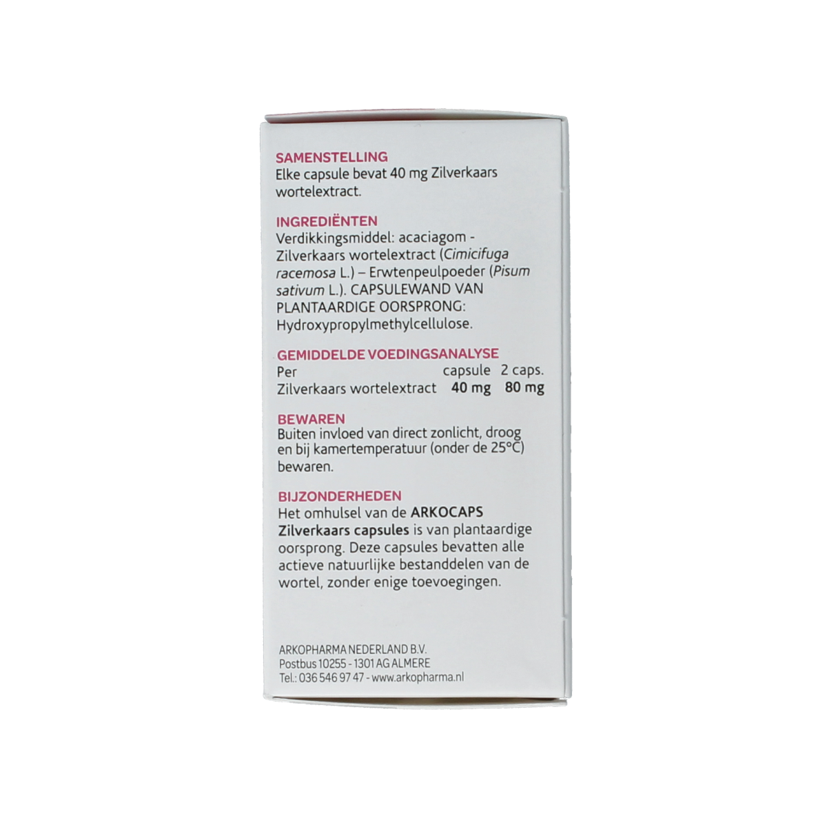Arkocaps Zilverkaars 60.00 Capsules