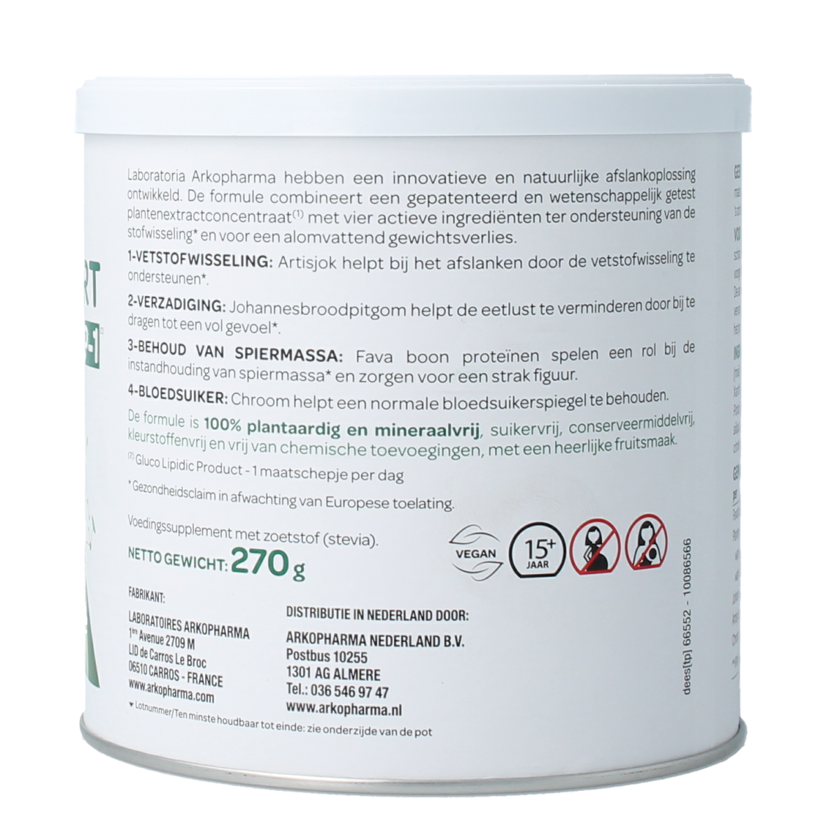 Arkopharma Afslank expert GLP-1 270.00 Gram