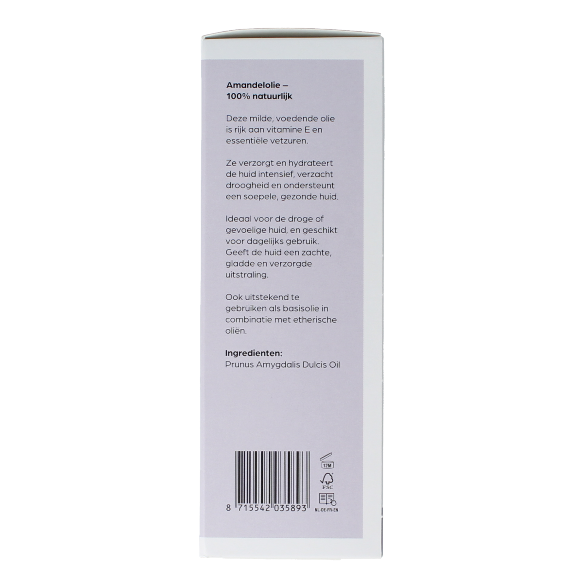 Volatile Amandel basisolie glazen fles 100.00 Milliliter