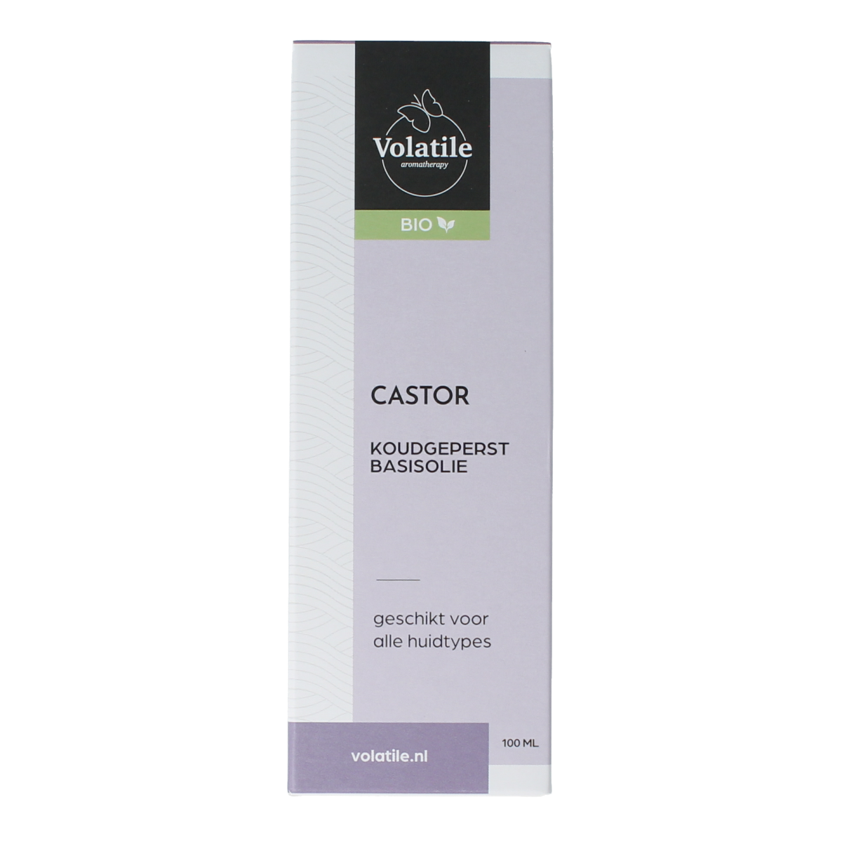 Volatile Castor koudgeperst basisolie bio glazen fles 100.00 Milliliter