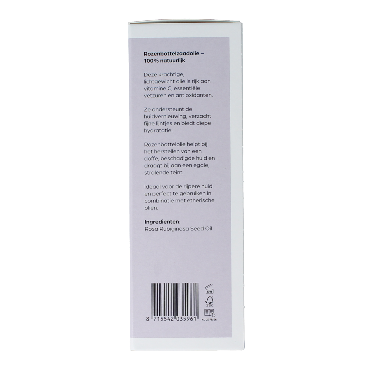 Volatile Rozenbottelzaad basisolie  glazen fles 100.00 Milliliter