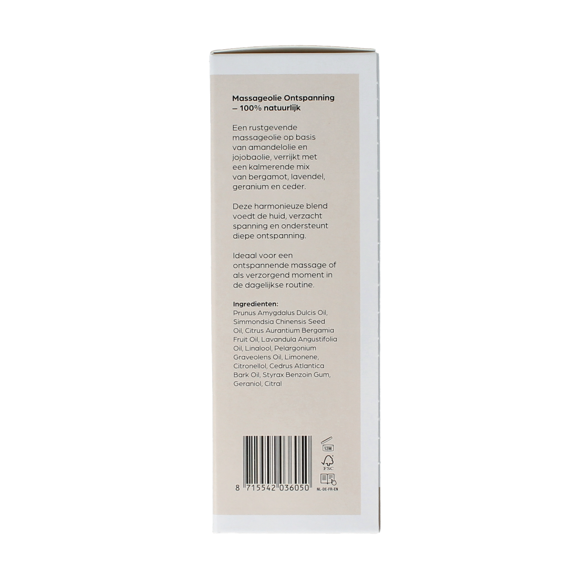 Volatile Massageolie ontspanning glas met pomp 100.00 Milliliter