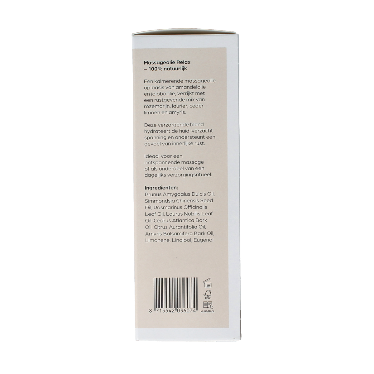 Volatile Massageolie relax glas met pomp 100.00 Milliliter