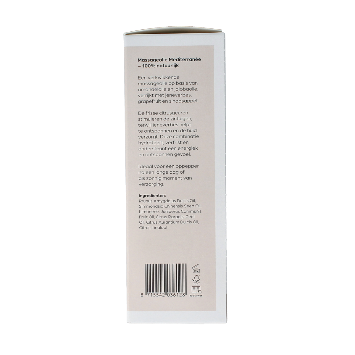 Volatile Massageolie mediterranee glas met pomp 100.00 Milliliter