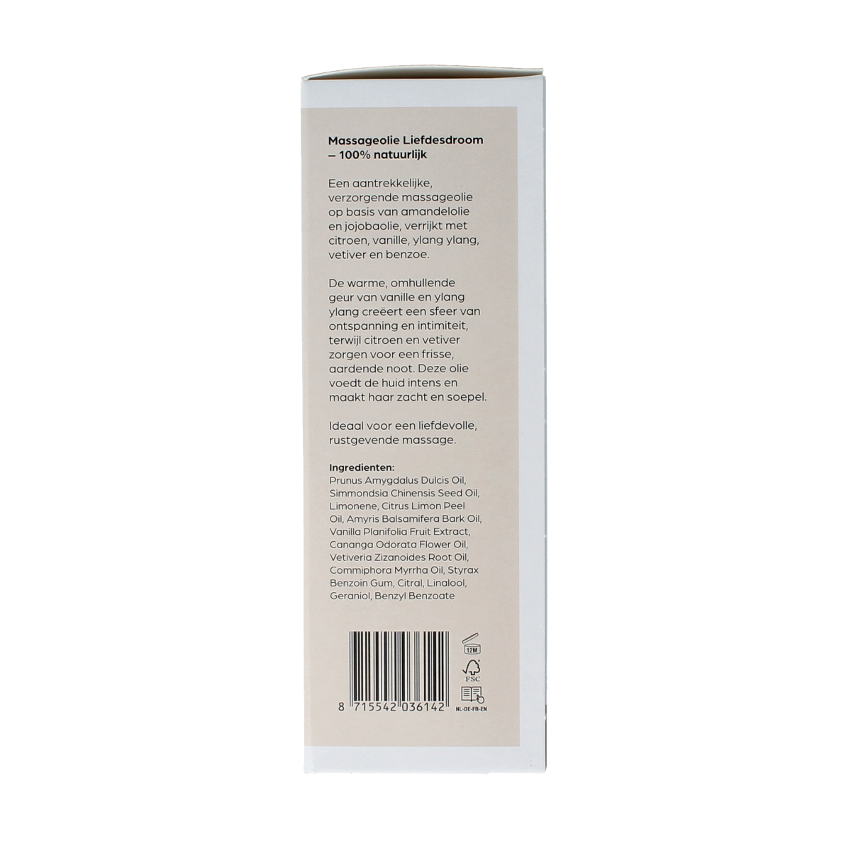 Volatile Massageolie liefdesdroom glas met pomp 100.00 Milliliter