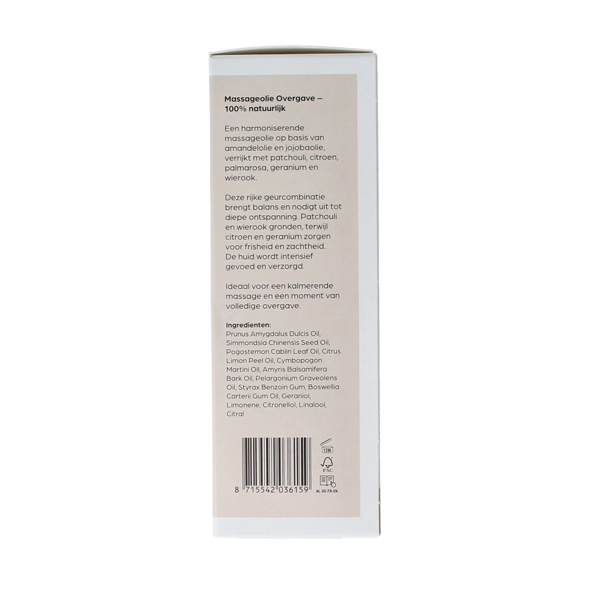 Volatile Massageolie overgave glas met pomp 100.00 Milliliter
