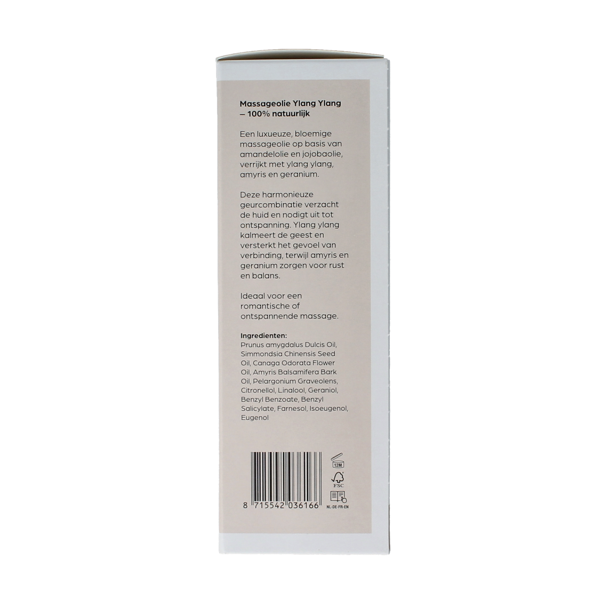 Volatile Massageolie ylang ylang glas met pomp 100.00 Milliliter