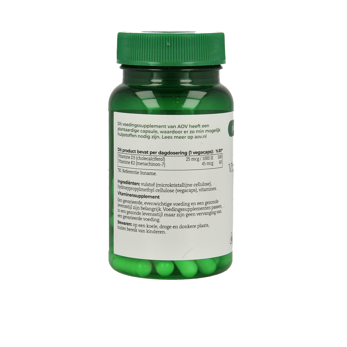 AOV 421 Vitamine D3 & K2 60.00 Vegetarische capsules