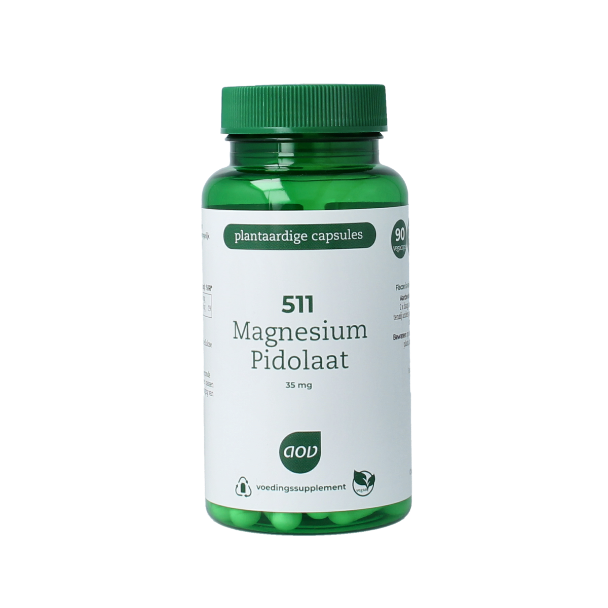 AOV 511 Magnesium pidolaat 90.00 Vegetarische capsules