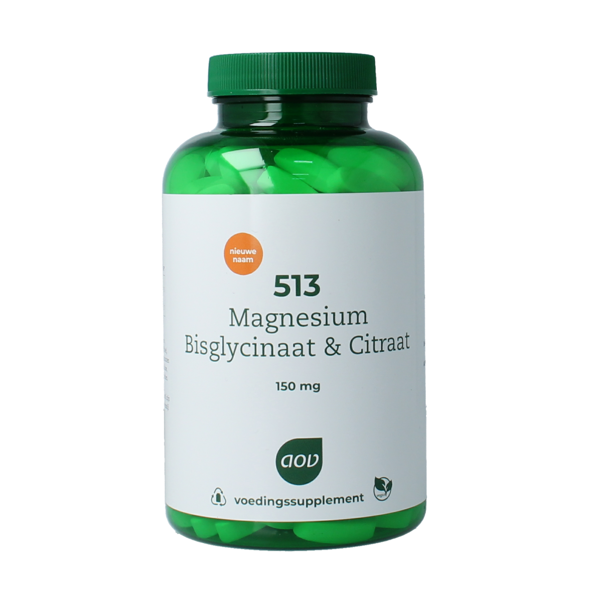 AOV 513 Magnesium bisglycinaat & citraat 150mg 180.00 Tabletten