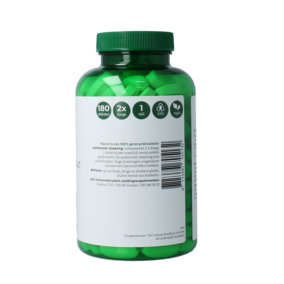 AOV 513 Magnesium bisglycinaat & citraat 150mg 180.00 Tabletten