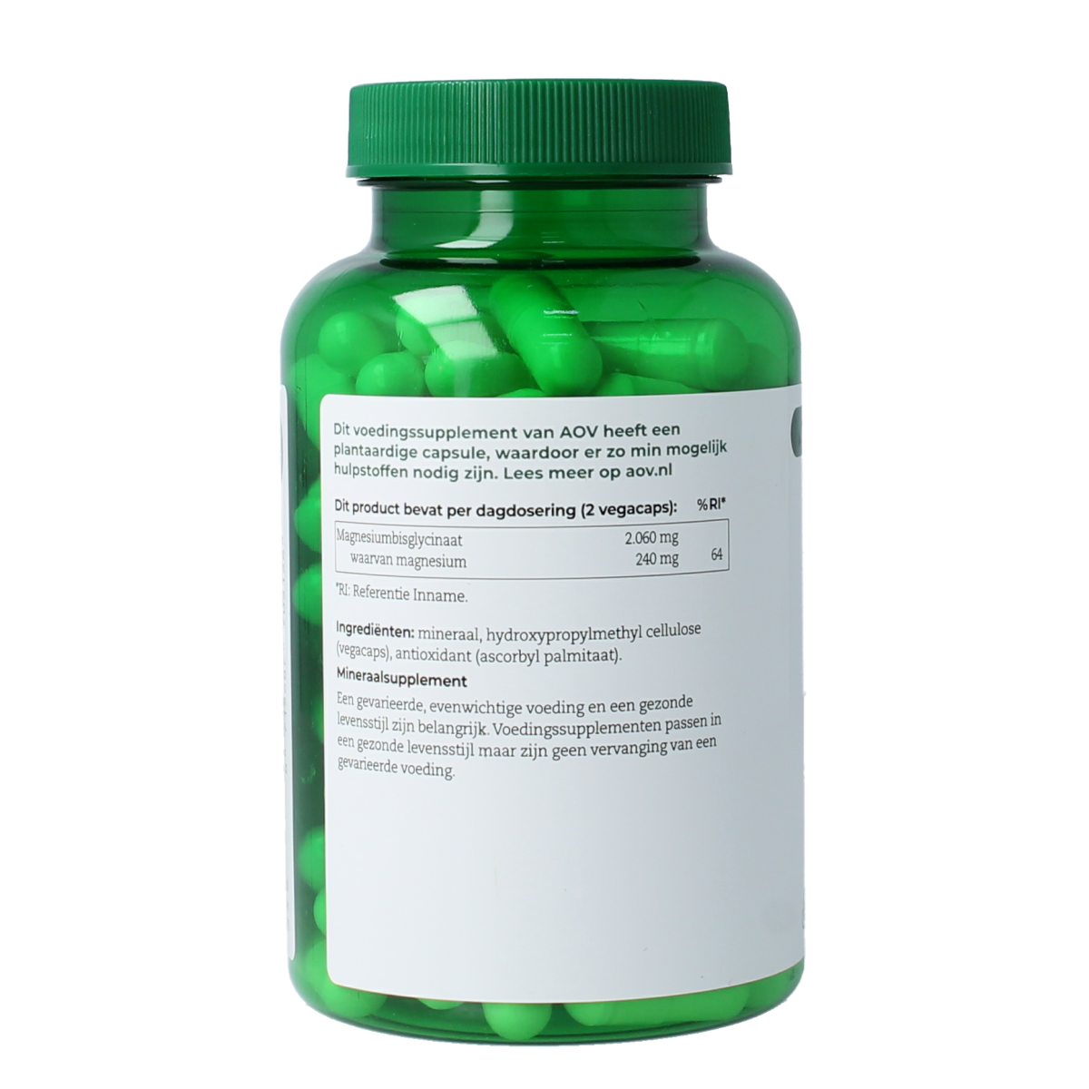 AOV 515 Magnesium bisglycinaat 120.00 Vegetarische capsules